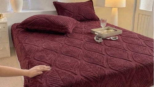 Drap-housse  gaufré — 160×200